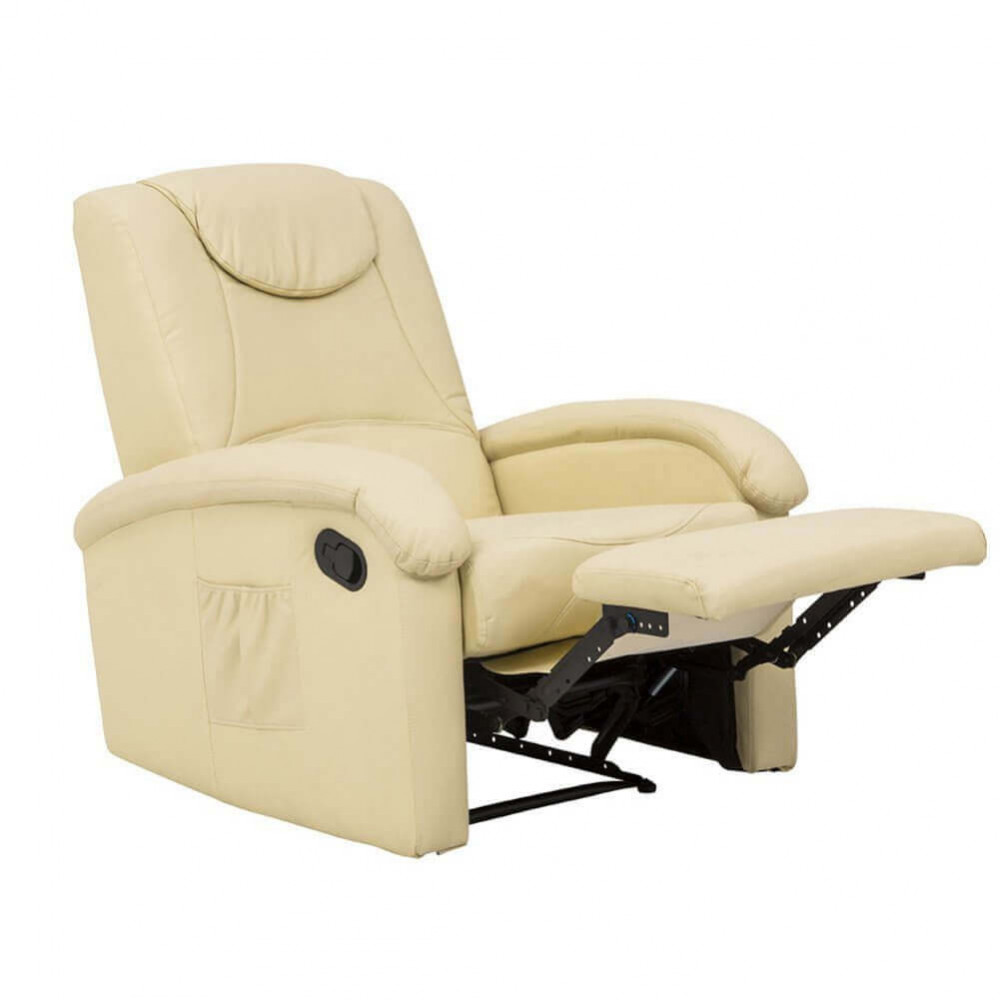 Fotelj RELAX za sprostitev z nagibom nazaj PM808601_bež