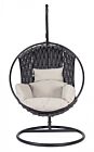 Viseća fotelja GALAPAGOS crna s jastucima
