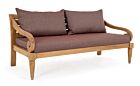 Drvena sofa 2-3P KARUBA WINE - FSC sa jastucima