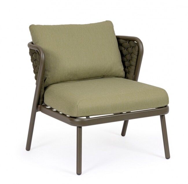 Vrtna fotelja HARLOW OLIV QS24 s jastucima