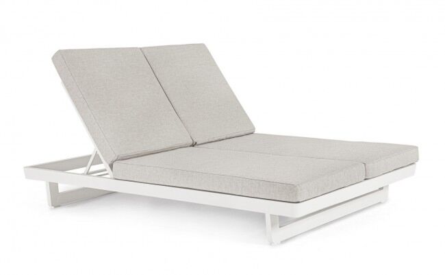 Dupla ležaljka INFINITY u bijeloj boji WG20