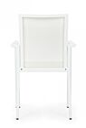 Vrtna stolica KONNOR bijela s naslonima za ruke - 0662740