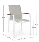 Vrtna stolica KUBIK bijela SJ60 - 0663216