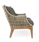 Vrtni kavč dvosed-trosed KELIANI z blazinami