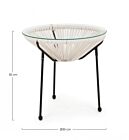 Vrtni stolić PARKER Bijeli D50