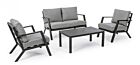 Vrtna garnitura SET4 LOUNGE HARLEY s jastucima antracit YK13