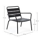 Vrtna fotelja MARLYN antracit