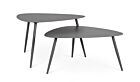 Set dvaju stolića YVONNE SAGOM antracit – metalni