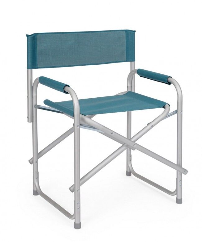 Režiserski stol CAYO v petrolejsko modri barvi