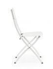 Sklopiva vrtna stolica YVONNE bijela - metalna, za ugostiteljstvo