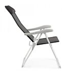 Sklopiva vrtna fotelja CAYO s visokim naslonom antracit boje