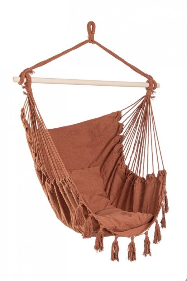 Viseća stolica JUAN terracotta 100x130 cm – s jastukom