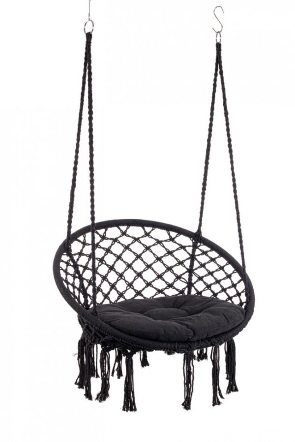 Viseća fotelja JAVIER crna D80X130V