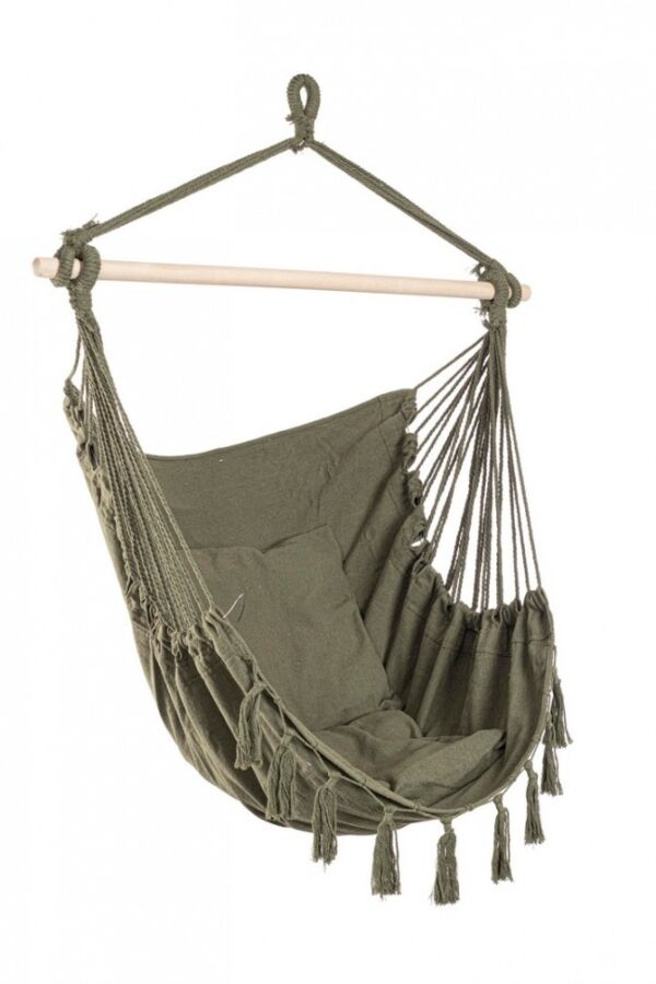 Viseća fotelja JUAN zelena 100x130 cm - s jastukom