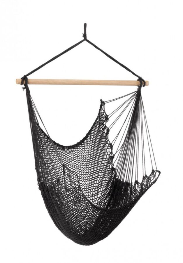 Viseća stolica BENIDORM crna 100 × 130 cm – 120 kg – Yes