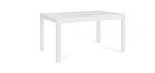 Raztegljiva miza CLIV – bela (aluminij), 135/270×90