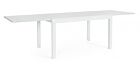 Raztegljiva miza CLIV – bela (aluminij), 135/270×90
