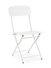 Sklopiva vrtna stolica YVONNE bijela - metalna, za ugostiteljstvo