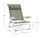 CAYO sklopiva fotelja maslinaste boje