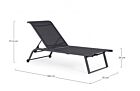 Vrtna ležaljka TAYLOR antracit boje