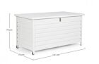 Vrtna kutija ATLANTIC bijela – aluminij 141x72x74 cm
