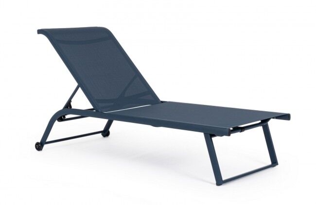 Vrtni ležalnik s kolesi TAYLOR NAVY
