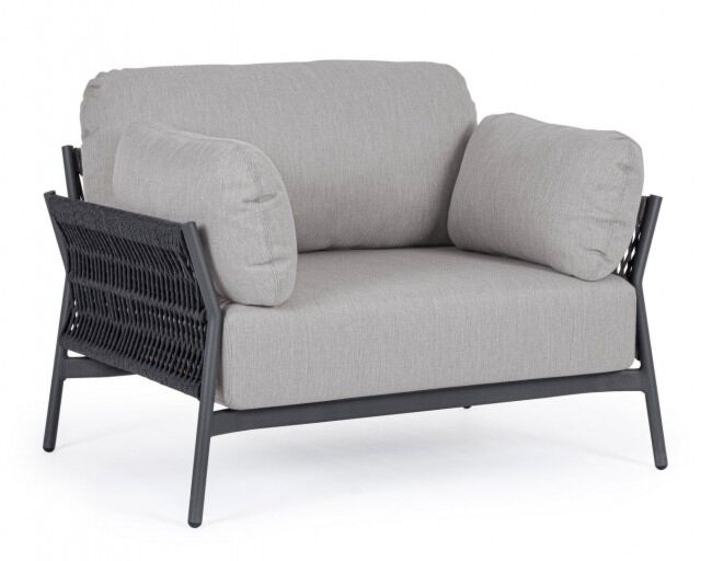 Vrtna fotelja s jastucima PARDIS antracit QS22/grafit