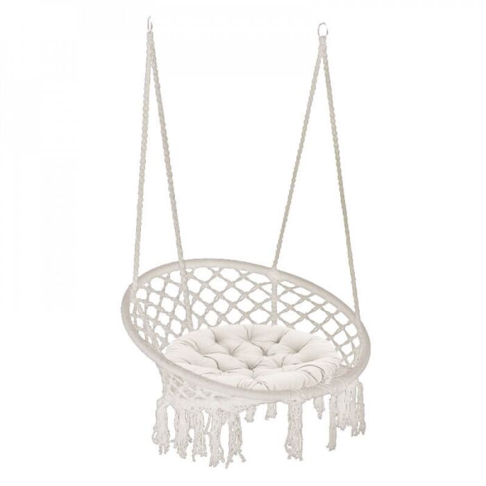 Viseća okrugla fotelja - mreža LUXORY AM-807527-BEIG