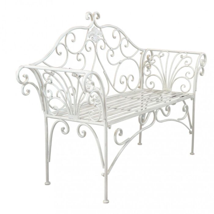 KLUPA ELOISE ANTIK BIJELA