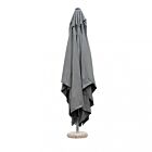 DEŽNIK BRIAN P/C ČRN 3 X 4 SIVA PREVLEKA