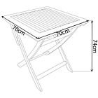 ZLOŽLJIVA MIZA 70 X 70 - AC 805066