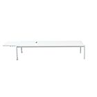 Vrtna ležaljka BELFAST – naslagiva bijela