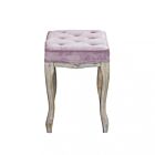 MARLY TABURET OD RUŽIČASTOG BARŠUNA