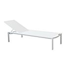 Vrtna ležaljka BELFAST – naslagiva bijela