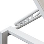 Vrtna ležaljka BELFAST – naslagiva bijela