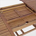 Produljivi ovalni drveni vrtni stol NOEMI 180-240X100 - bagrem