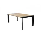 Vrtna raztegljiva jedilna miza BROOKLYN 150/200/100 – antracit z lesnim učinkom