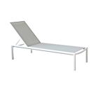 Vrtna ležaljka BELFAST – naslagiva svijetlo siva