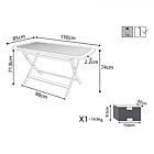 ZLOŽLJIVA LESENA MIZA 150x80 - AC-805010