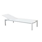 Vrtna ležaljka BELFAST – naslagiva bijela