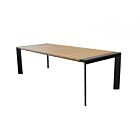 Vrtna raztegljiva jedilna miza BROOKLYN 150/200/100 – antracit z lesnim učinkom