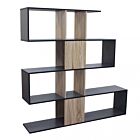 ADRIANNE POLICA ZA KNJIGE SIVA I PRIRODNA