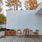 Set sklopivi vrtni stol + 4 sklopive stolice NOEMI - bagrem