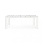 Raztegljiva vrtna miza BROOKLYN 200/250×100 – bela – Mobalia