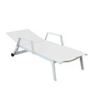 Vrtna ležaljka BARINAS – bijela