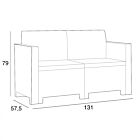 VRTNA GARNITURA NEBRASKA 2P S JASTUCIMA WI-806799-BIAN