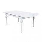 KRIŽNI OKRUGLI STOL 150/190 X 100 BIJELI