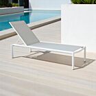 Vrtna ležaljka BELFAST – naslagiva svijetlo siva