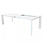 Raztegljiva vrtna miza BROOKLYN 200/250×100 – bela – Mobalia