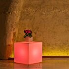 INDUS SVJETLEĆA KOCKA 40 X 40 X 40 SA VIŠEBOJNIM LED I SOLARNOM BATERIJOM